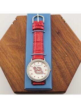 Avon Dale Earnhardt Jr Women's Analog Watch Red #8 Retro Nascar Racing Moto New